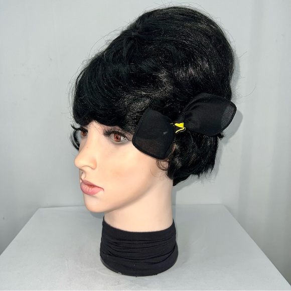 Black and Yellow Knot Bandana Knotted Hair Bow - Picture 6 of 11